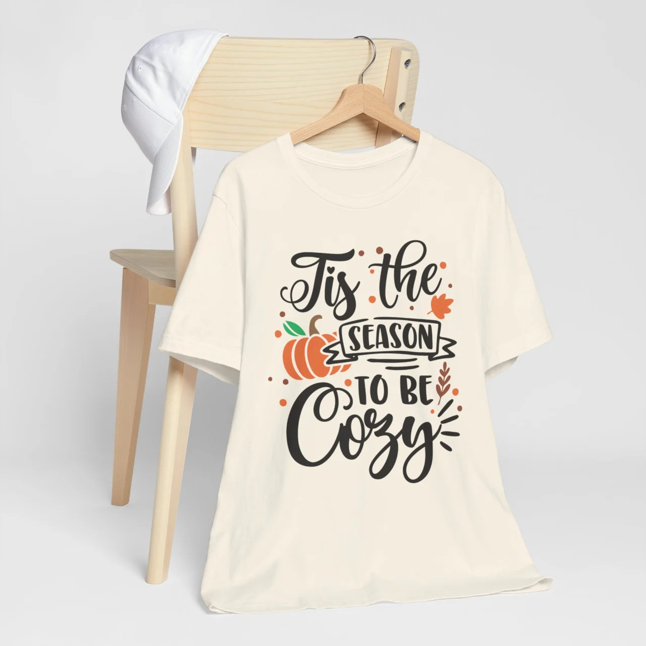‘Tis The Season To Be Cozy Pumpkin Shirt - Fall Graphic Tee - Image 6
