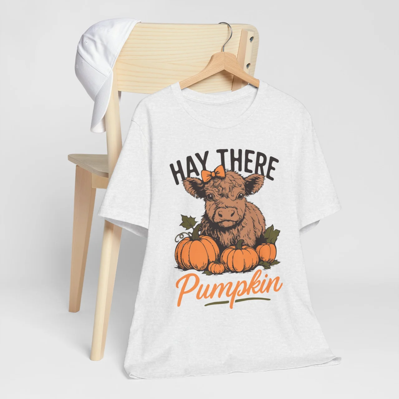 Hay There Pumpkin Shirt - Cute Baby Highland Cow T-Shirt - Image 4