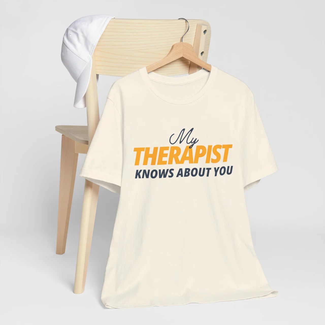 My Therapist Knows About You Funny Sarcastic Graphic Tee - Therapy Humor Shirt - Image 4