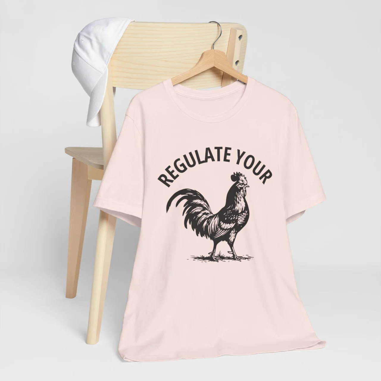 Regulate Your Rooster Funny Adult Humor Pun Graphic Tee - Women's Empowerment Humor Shirt - Image 4