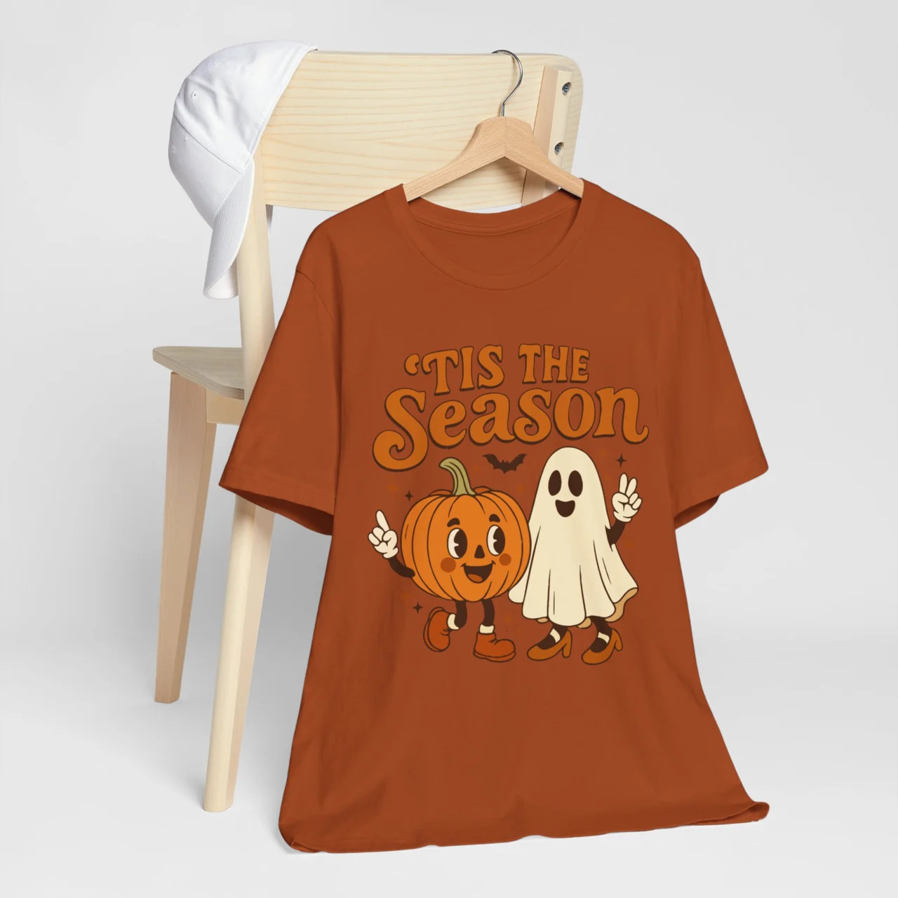 ’Tis The Season Halloween Pumpkin and Ghost Shirt - Image 7