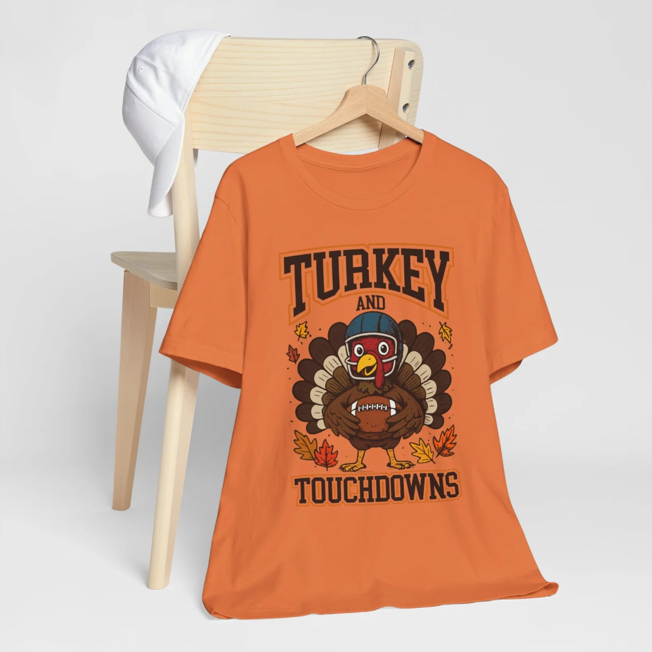 Turkey and Touchdowns Shirt - Funny Thanksgiving Football Tee - Image 7
