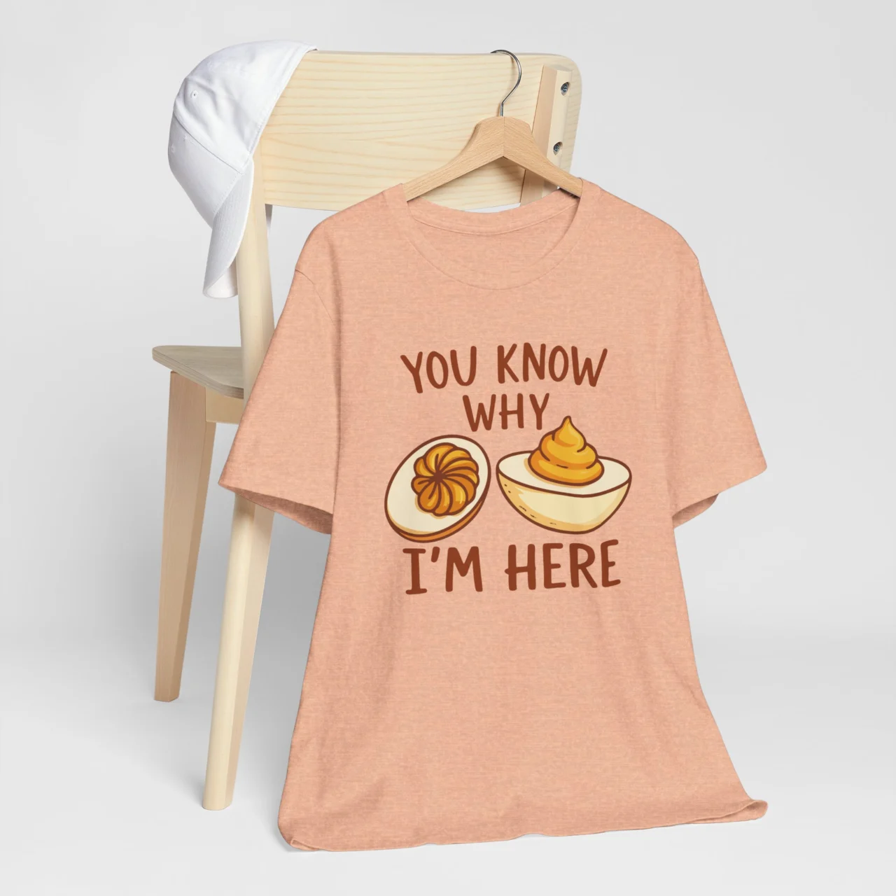You Know Why I'm Here Deviled Egg Shirt - Funny Thanksgiving Foodie T-Shirt - Image 8