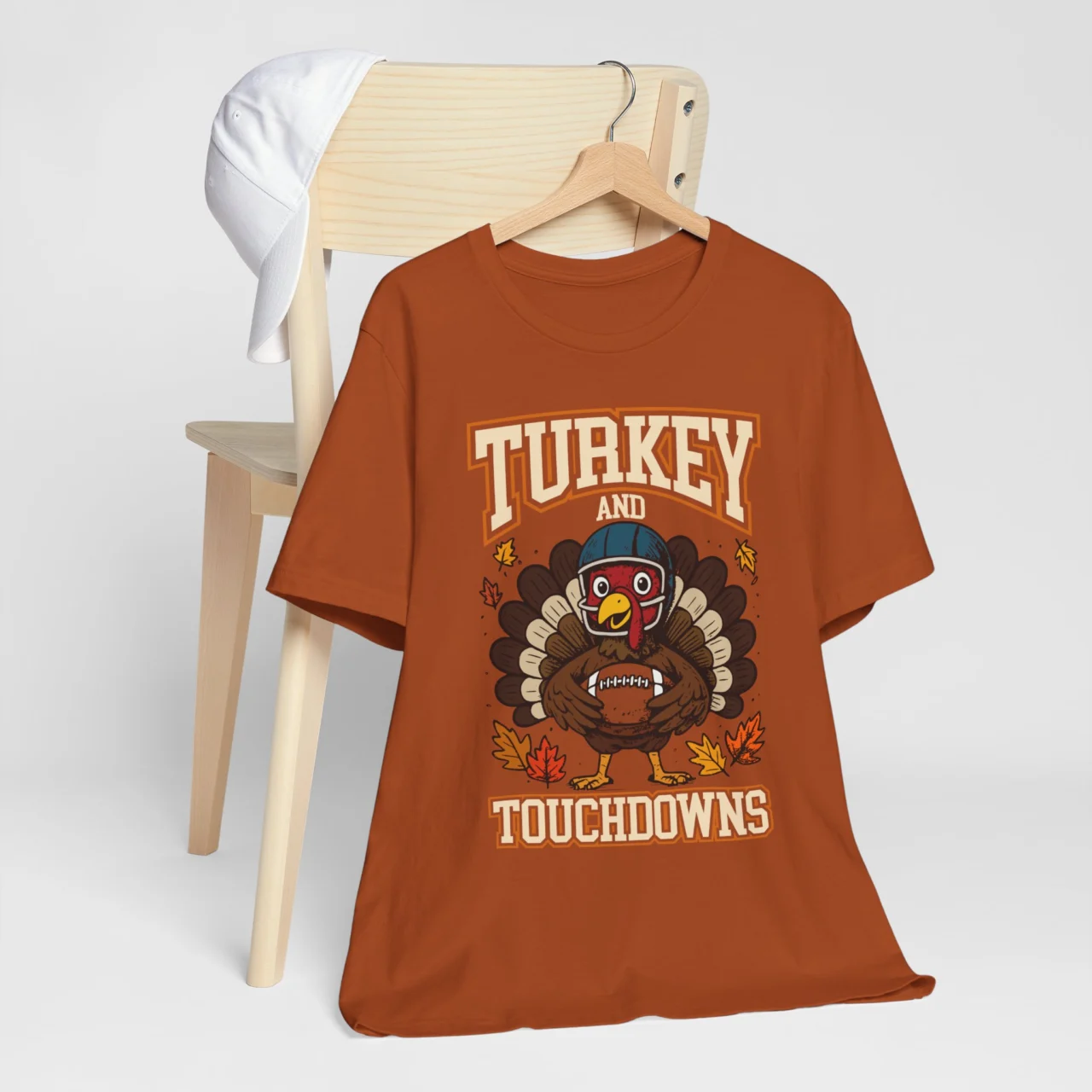 Turkey and Touchdowns Shirt - Funny Thanksgiving Football Tee - Image 8