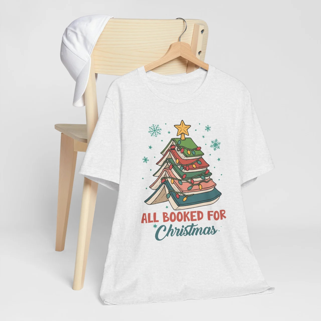 All Booked for Christmas Shirt - Funny Book Lover Holiday Tee - Image 4