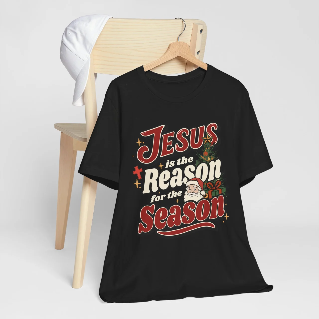 Jesus is the Reason for the Season Shirt - Religious Christmas Tee - Christian Holiday T-Shirt - True Meaning of Christmas Gift