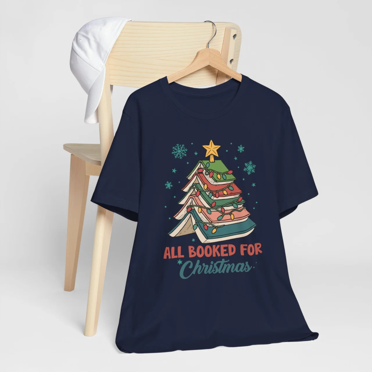 All Booked for Christmas Shirt - Funny Book Lover Holiday Tee - Image 9