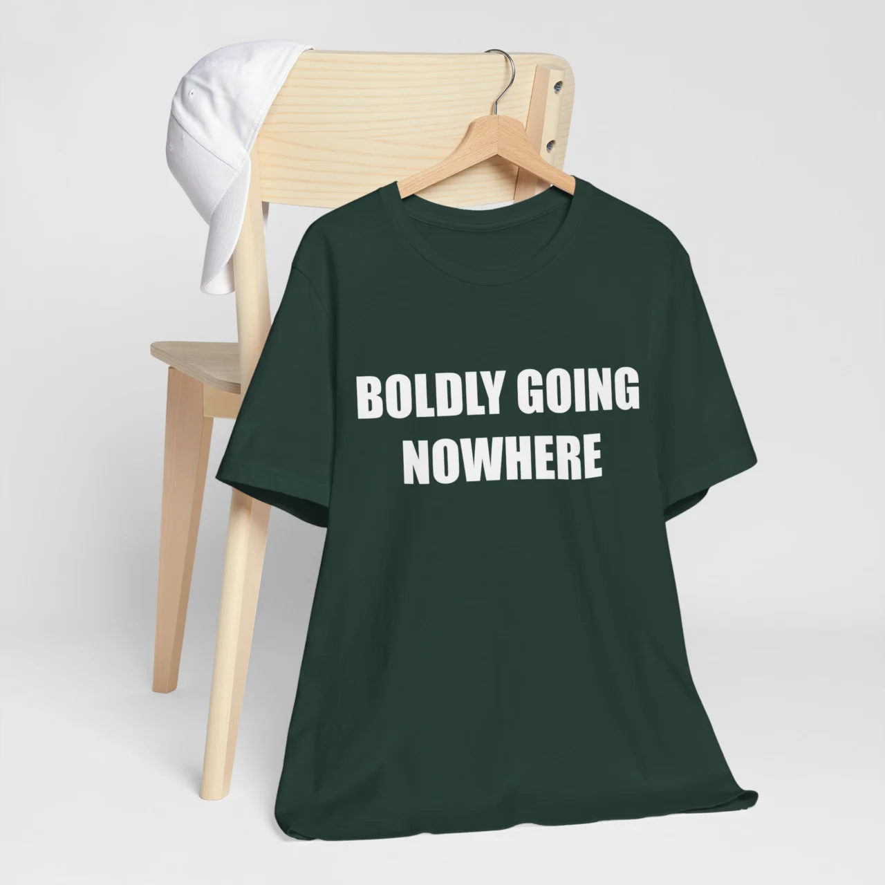 Boldly Going Nowhere Funny Sarcastic Graphic Tee - Lazy Humor Introvert Shirt - Image 5
