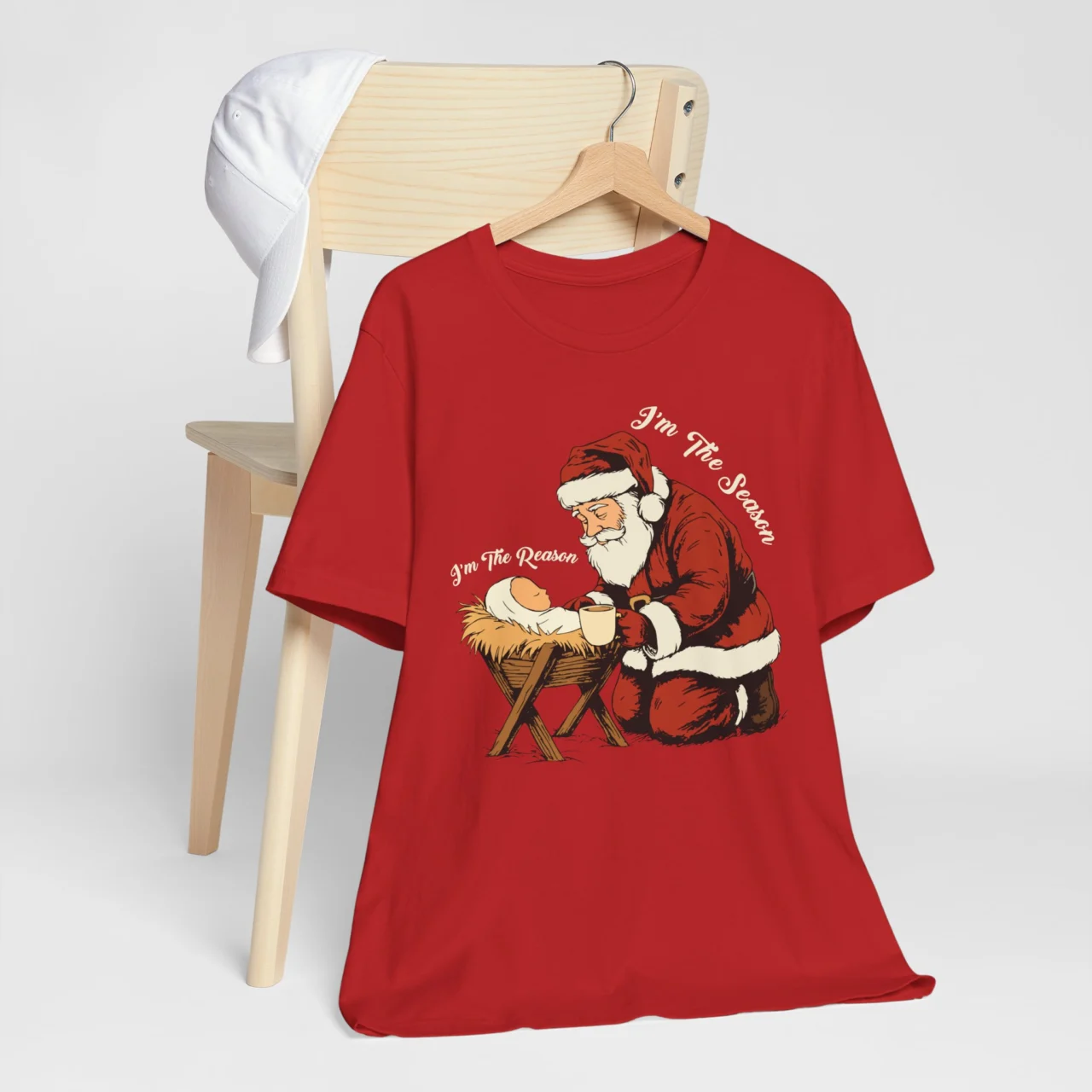 I'm the Reason I'm the Season Shirt - Baby Jesus and Santa Shirt - Image 9