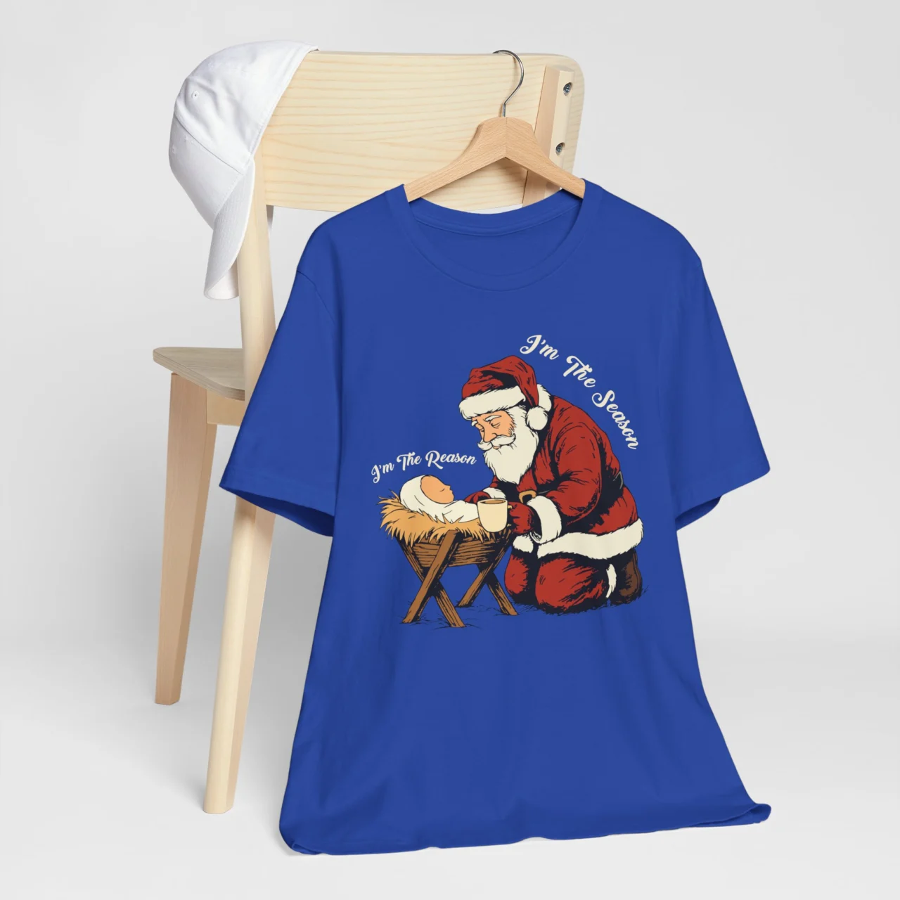 I'm the Reason I'm the Season Shirt - Baby Jesus and Santa Shirt - Image 8