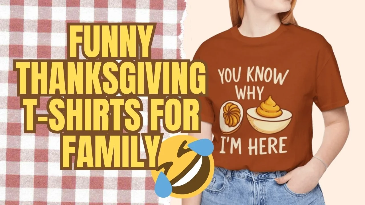 Featured image showing a collection of Funny Thanksgiving Shirts, including the 'Leftovers Are for Quitters' and 'Big Back Energy' designs.