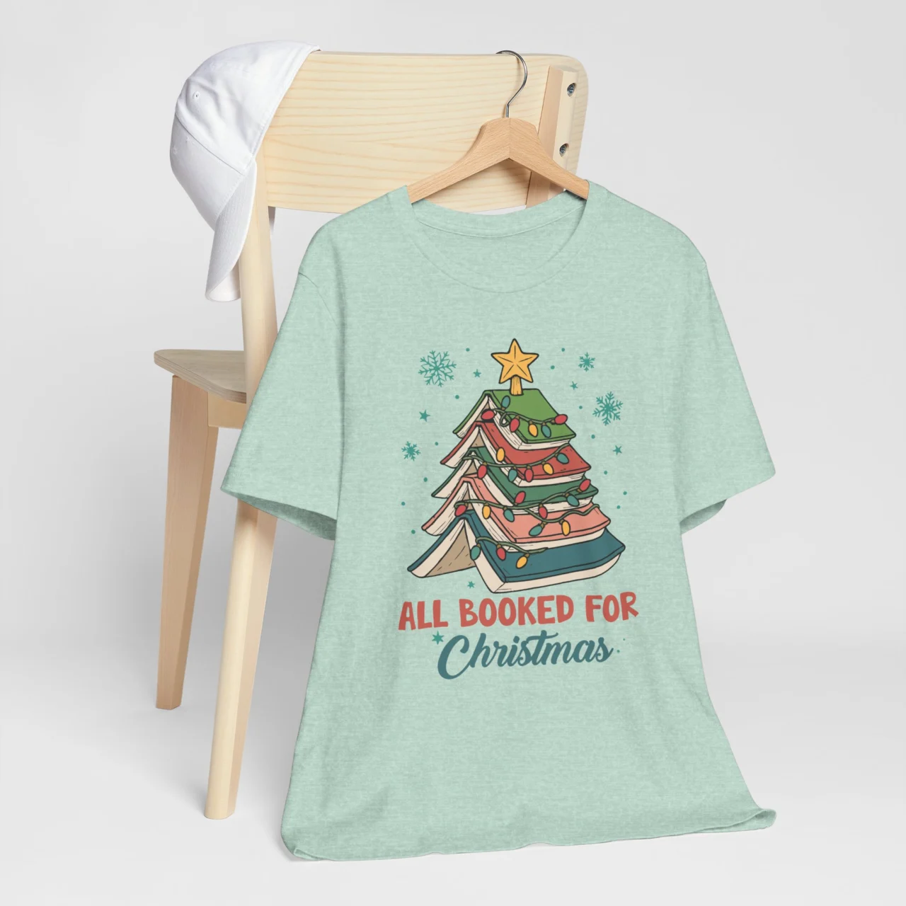All Booked for Christmas Shirt - Funny Book Lover Holiday Tee - Image 7