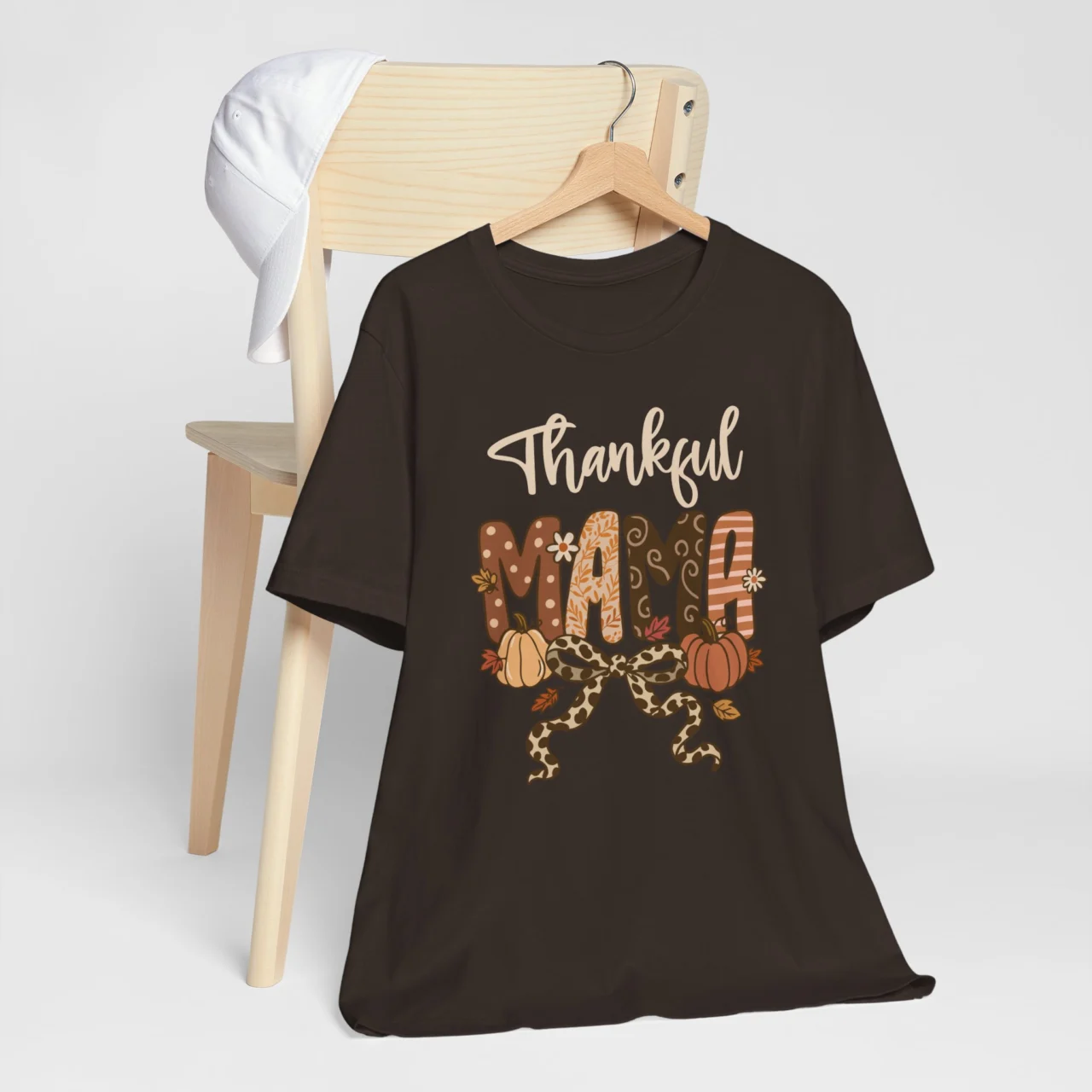 Thankful Mama Shirt - Cute Thanksgiving Mom T-Shirt - Image 4