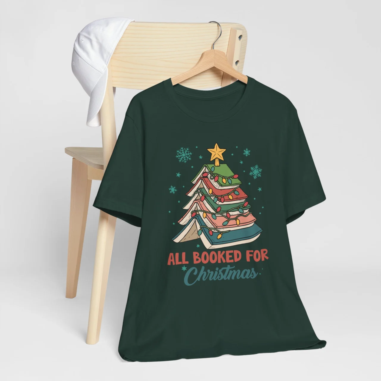 All Booked for Christmas Shirt - Funny Book Lover Holiday Tee - Image 8