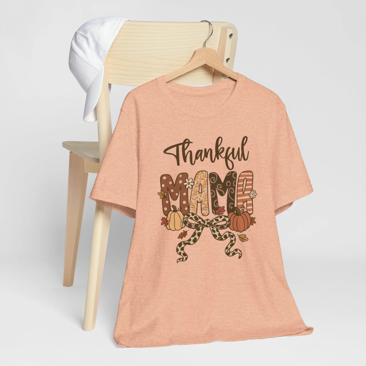 Thankful Mama Shirt - Cute Thanksgiving Mom T-Shirt - Image 6