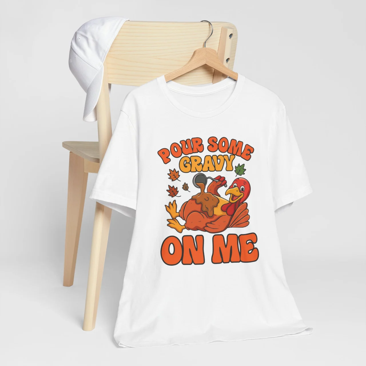 Pour Some Gravy On Me Turkey Shirt - Funny Sarcastic Thanksgiving Tee - Image 3