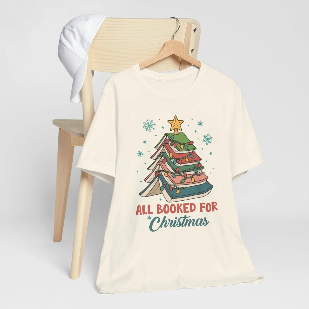 All Booked for Christmas Shirt - Funny Book Lover Holiday Tee - Image 6