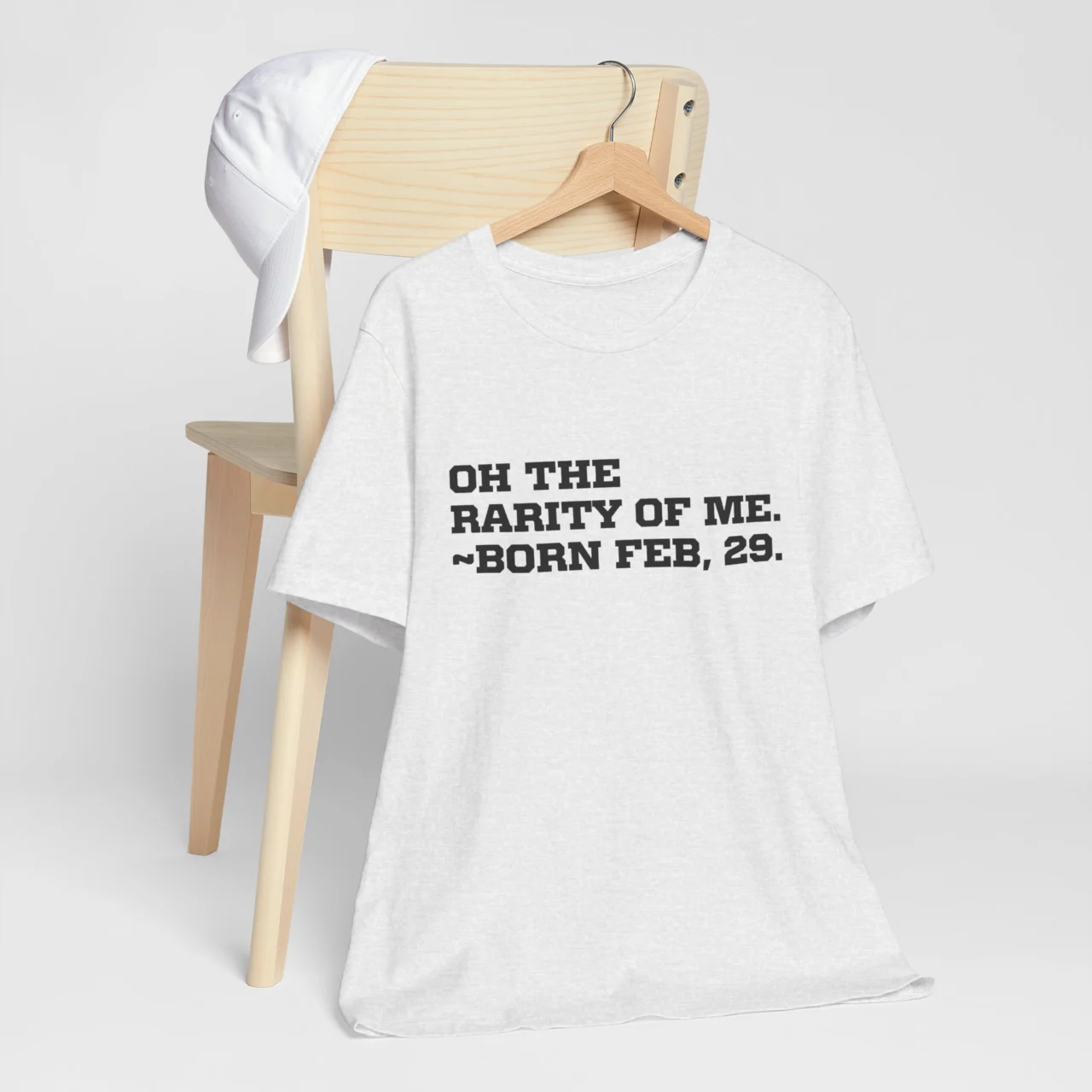 Oh The Rarity Of Me Born Feb 29 Funny Leap Year Birthday Graphic Tee - Rare Birthday Shirt - Image 4