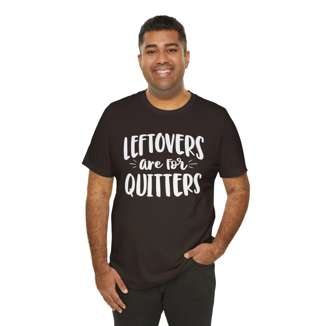 Leftovers Are for Quitters Shirt - Funny Thanksgiving Foodie T-Shirt - Mens Womens Unisex Soft Crewneck Graphic Top Shirt