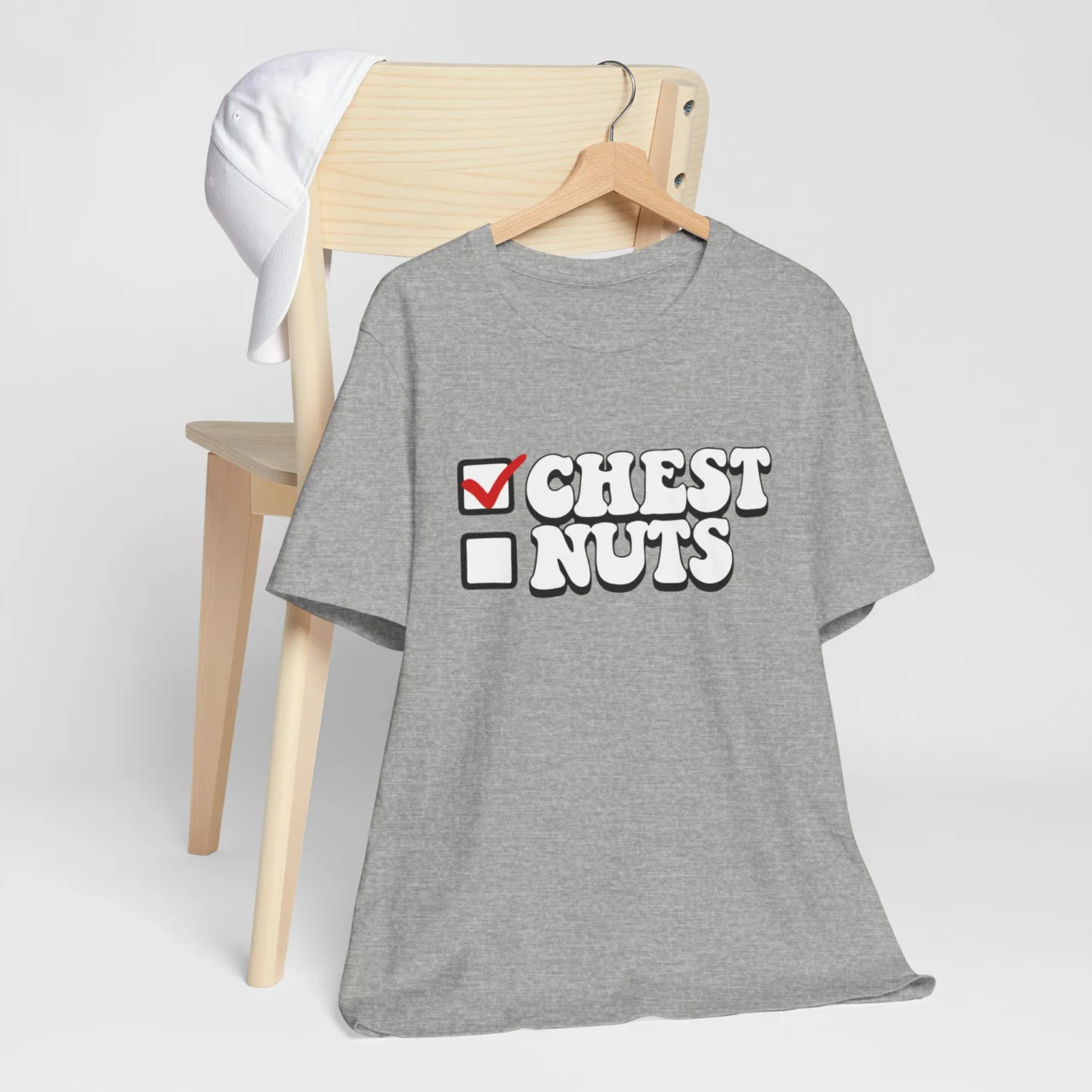 Funny Adult Christmas Tee for Her - Chest Nuts Women's Shirt - Image 6