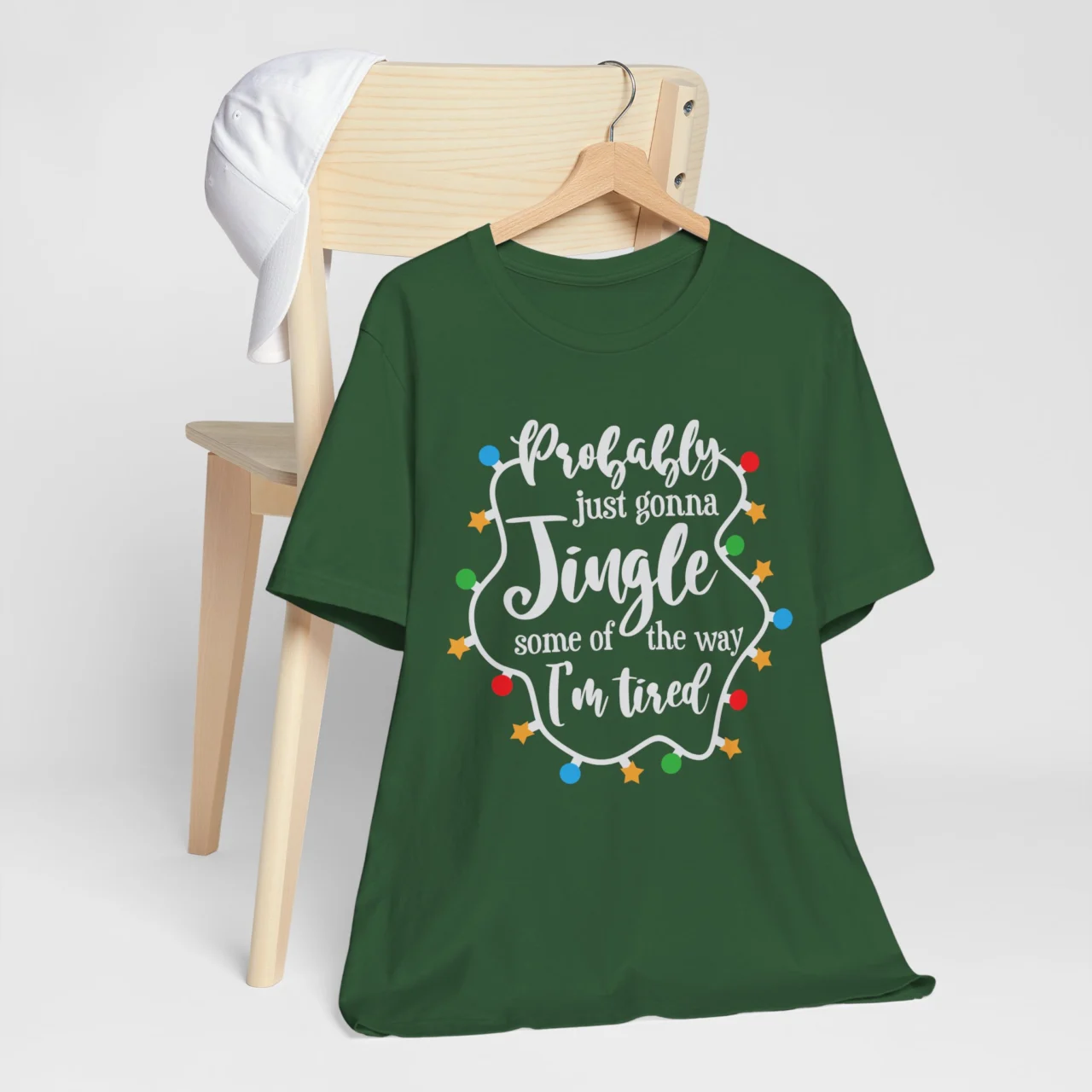 Funny Tired Sarcastic Christmas Tee - Probably Just Gonna Jingle Shirt - Image 3