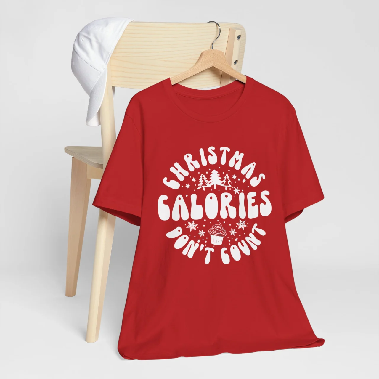 Funny Holiday Foodie Tee - Christmas Calories Don't Count Shirt - Image 6