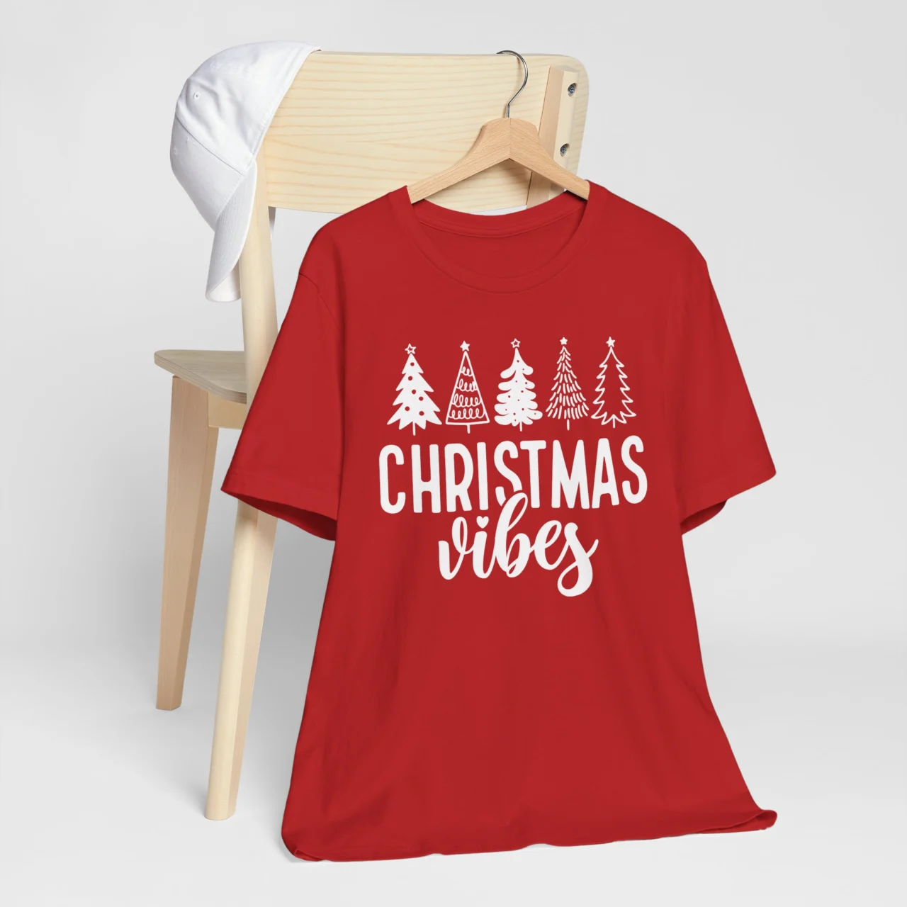 Christmas Vibes Shirt - Cozy Minimalist Festive Holiday T-Shirt - Image 7