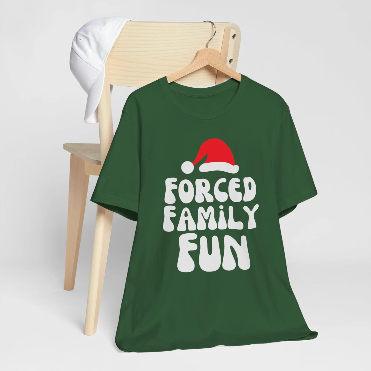 Funny Sarcastic Christmas Holiday Tee - Forced Family Fun Shirt - Image 3