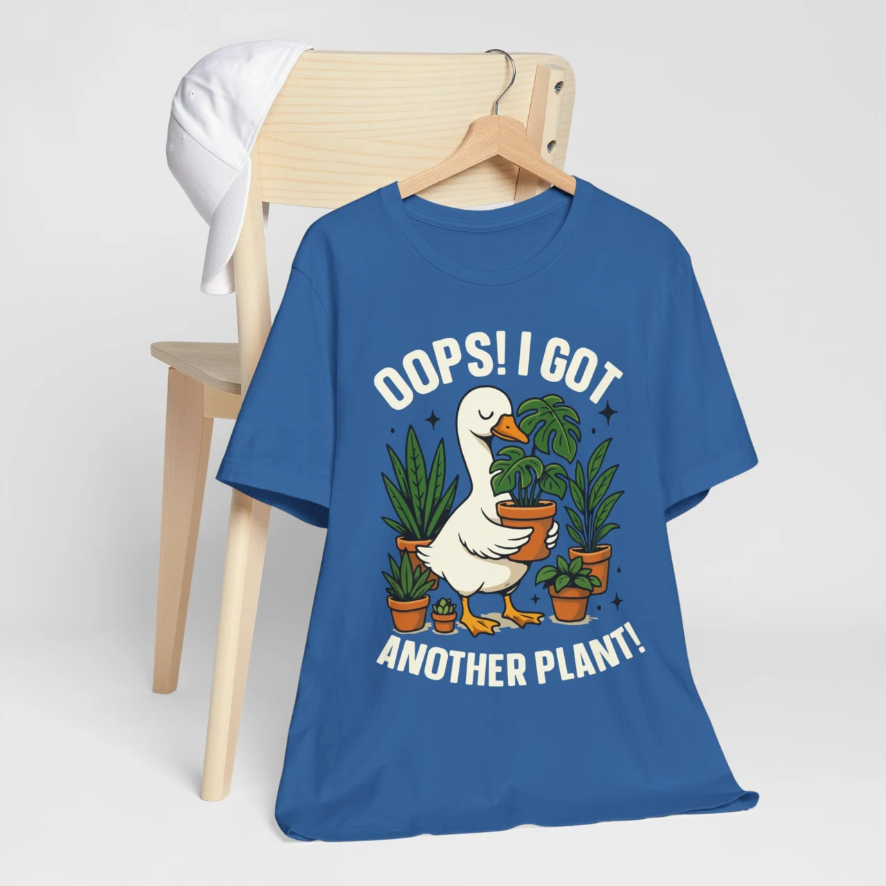Plant Lover T‑Shirt - Oops! I Got Another Plant! Cute Goose & Potted Plants Tee - Image 9