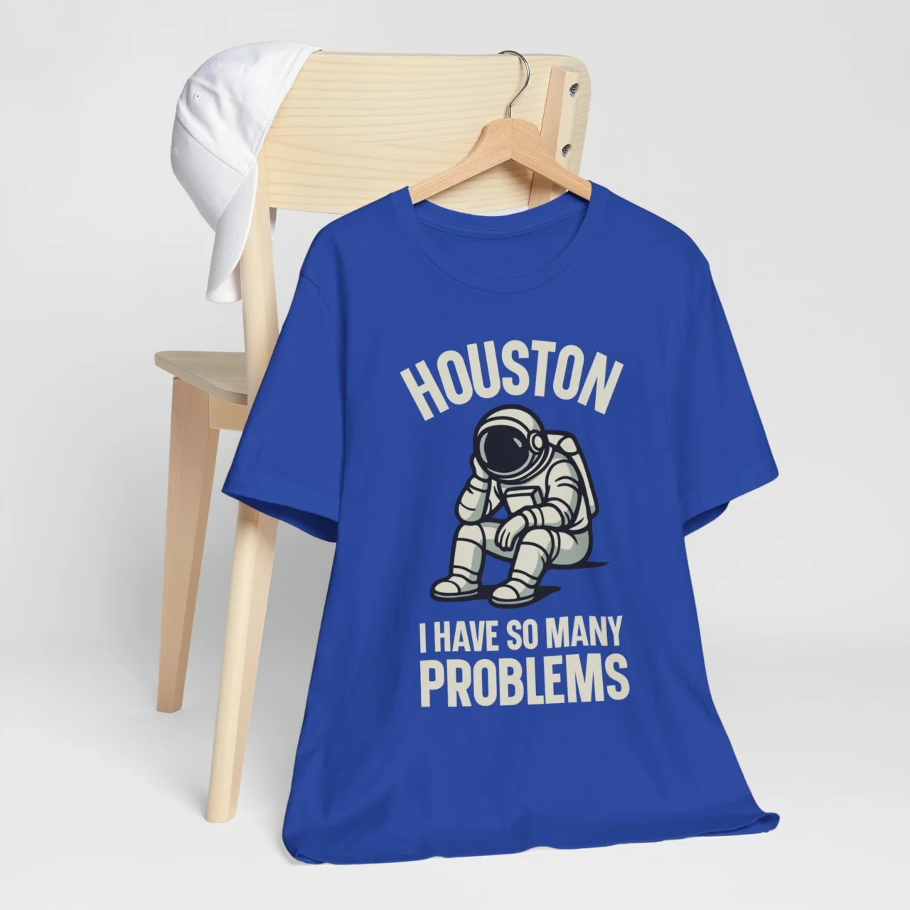 Houston I Have So Many Problems Funny Astronaut Graphic Tee - Funny Space T-Shirt - Image 7