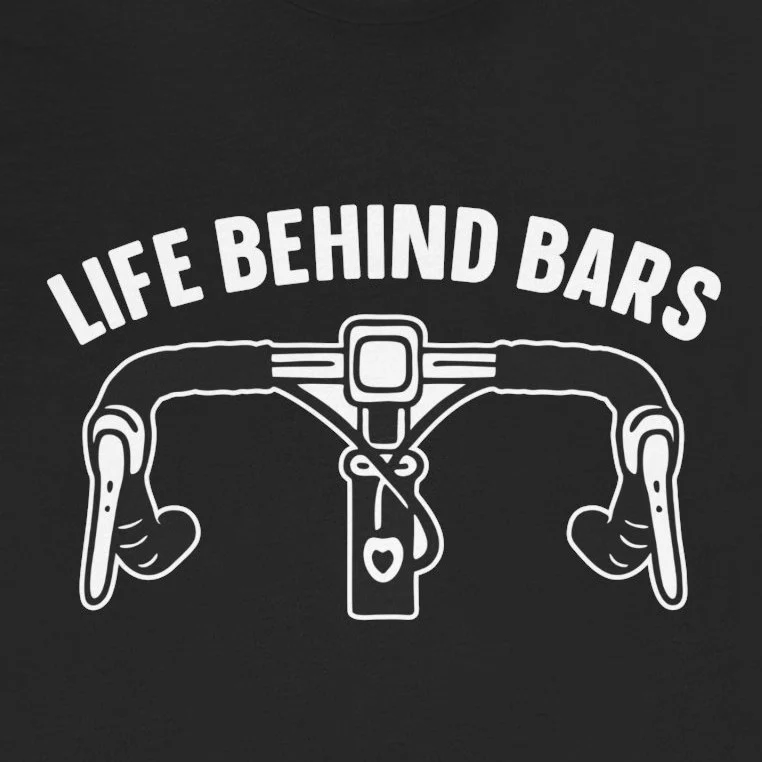 Life Behind Bars Funny Cycling Graphic Design Idea Inspiration